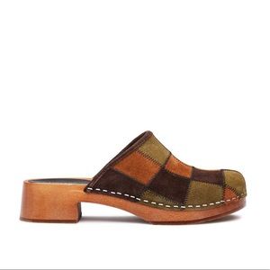 Swedish patchwork clog new without box